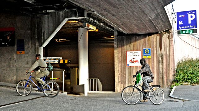 PEAB Sverige bygger sykkelbru på Lysaker