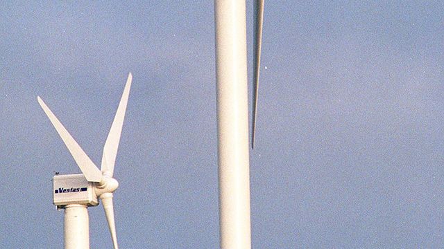 Demonterer Vestas-turbin