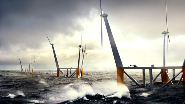 Statkraft satser på flytende vindkraft