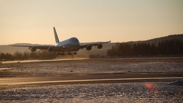 BILDESERIE: Airbus A380 i Norge