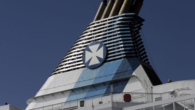 Englandsbåten slet seg