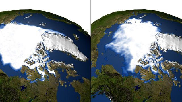 Arktisk is smelter i rekordfart