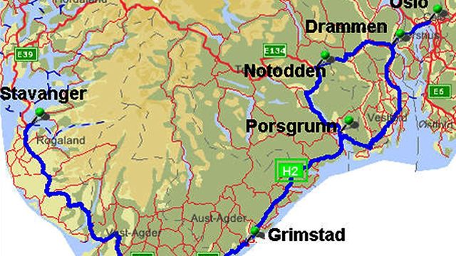 Oslo-Stavanger på hydrogen