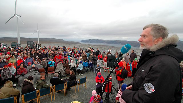 Folkevandring for vindkraft i Finnmark
