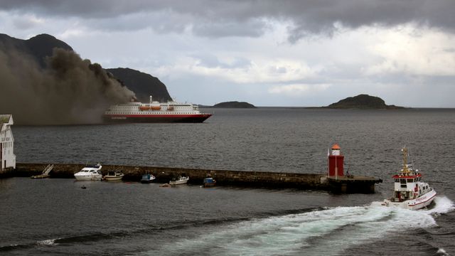 Nordlys-brann kan skyldes oljelekkasje