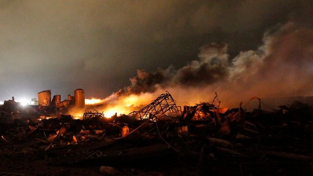 Gjødselfabrikk eksploderte i Texas