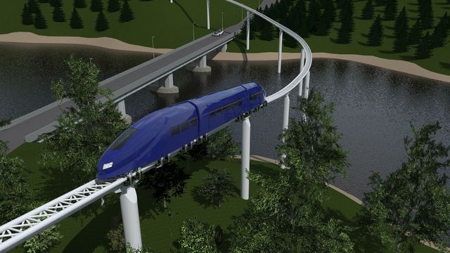 Slik vil de bygge hurtigtog på stylter