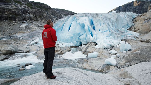 Vår største isbre blir stadig mindre