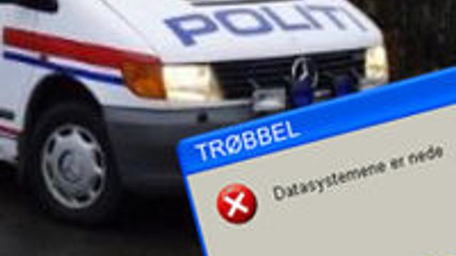 Politiet er lammet av virus