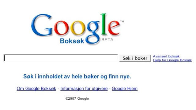 Gyldendal lystne på Googles boksøk