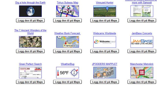 Utvid Google Maps med nye miniprogrammer
