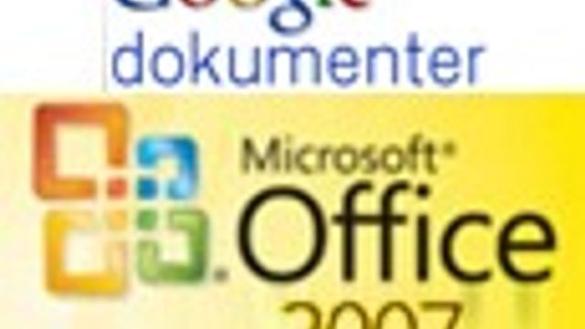 Google Docs med støtte for Office 2007-filer