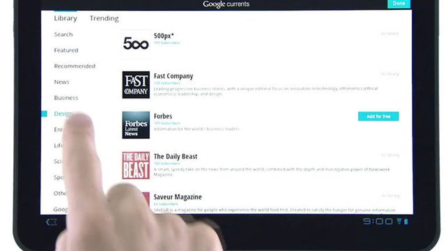 Google Current lar deg bla i nettavisene