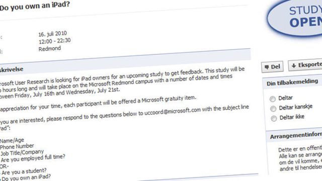 Microsoft prøver iPad