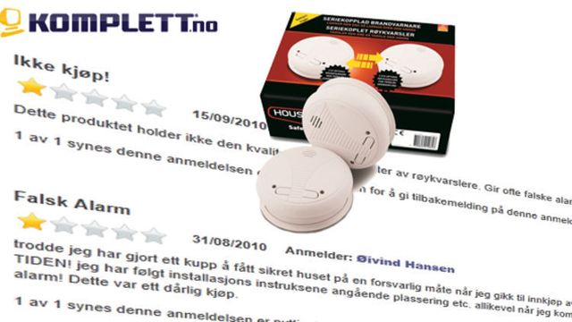 Dårlig produktomtale ble borte