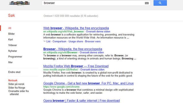 Chrome ut av skammekroken