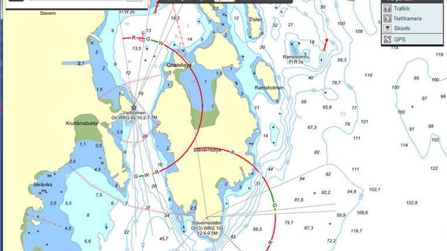 Gule Sider har fått sjøkart
