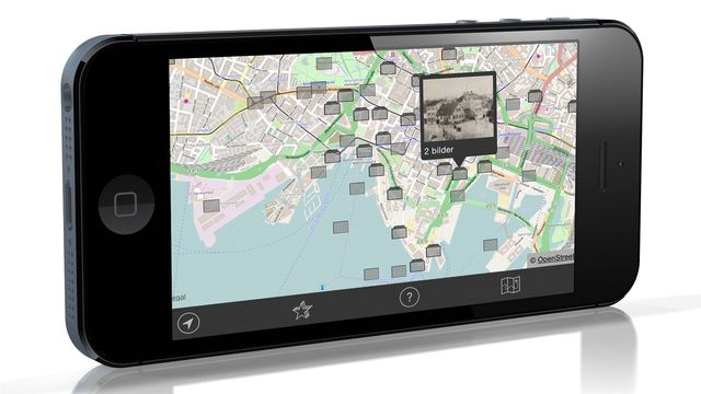 Ny app med kart og gamle bilder kan bli eksportartikkel
