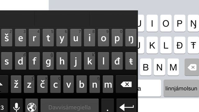 Nå får mobilen samisk tastatur