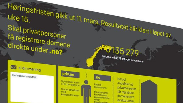 Privatpersoner kan snart få .no-domener