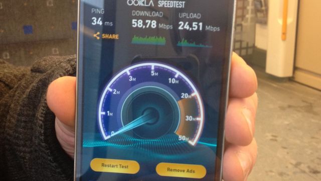 Deler av t-banen har fått 4G