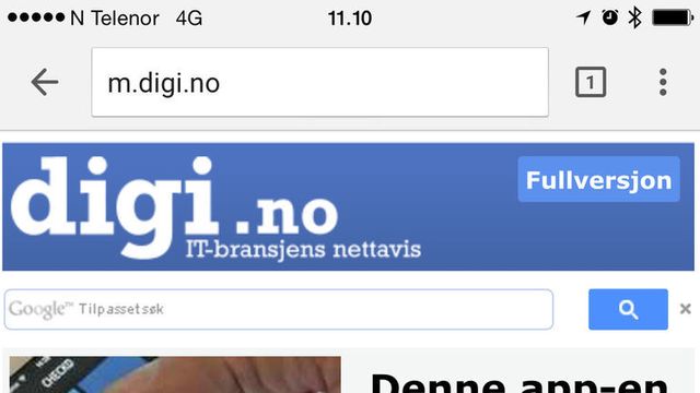 iOS-Chrome er nå mye bedre