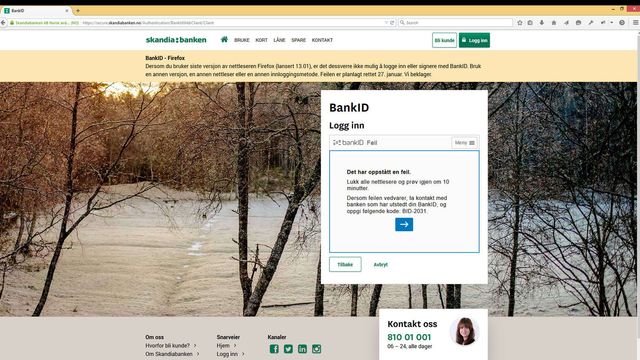 Firefox skaper problemer for BankID