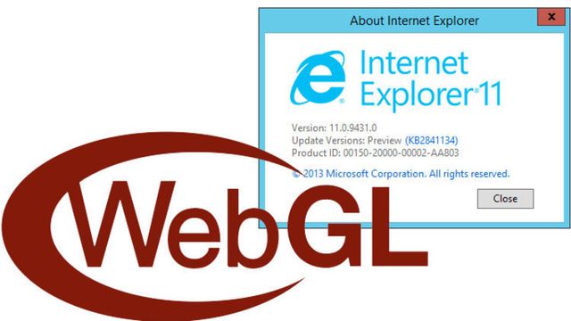 IE11 støtter 3D-grafikk