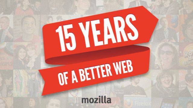 Mozilla feirer 15 år