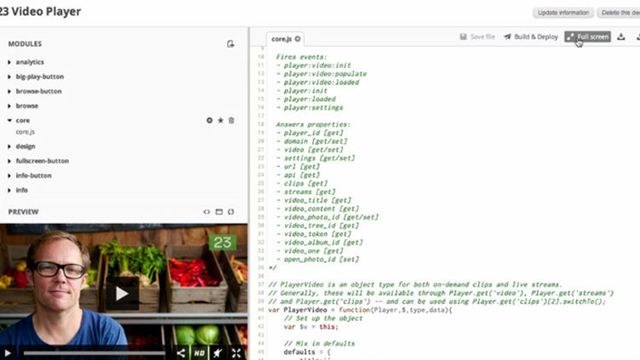 Skreddersy bedriftens videospiller