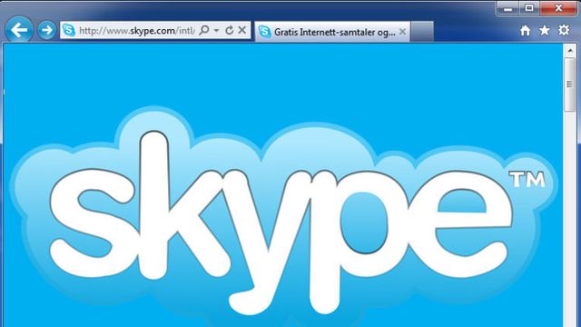 Tester Skype i nettleseren