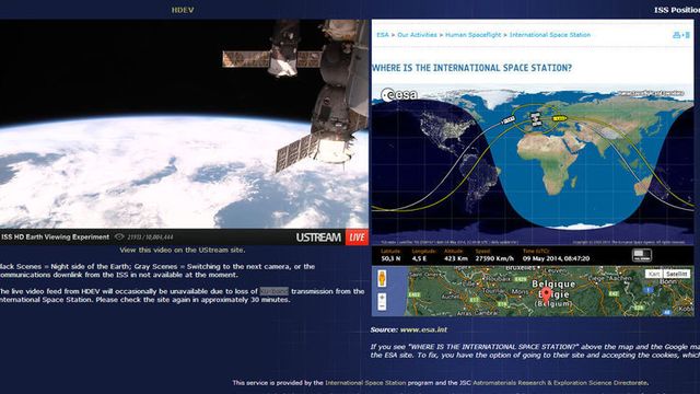 Se Jorden live fra verdensrommet