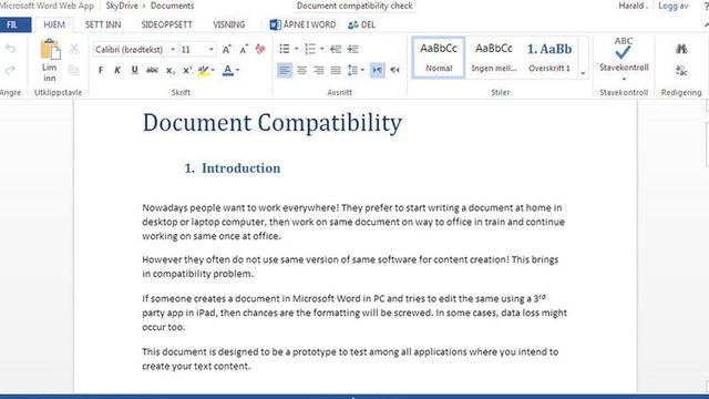 Bedre samarbeid i Office på weben