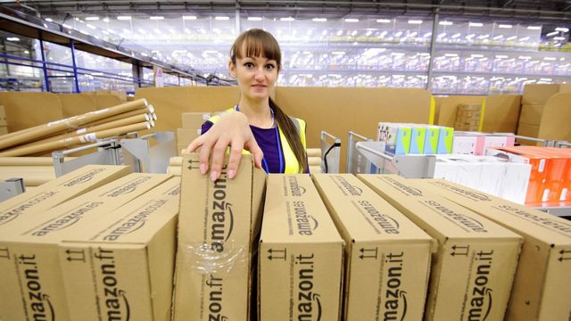 Amazon rammet av streik