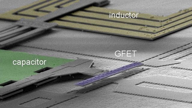 Laget radiomottaker med grafén