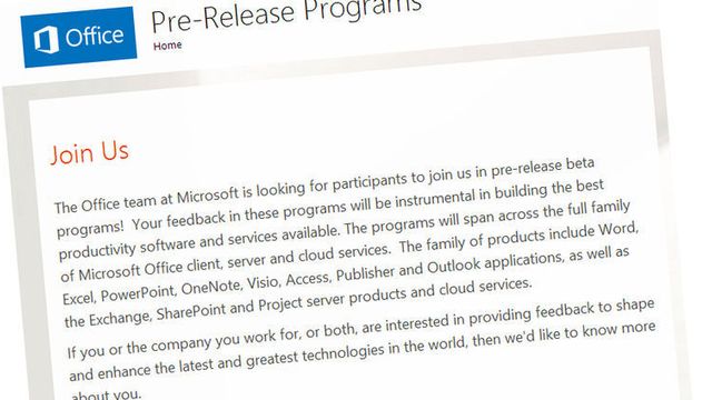 Microsoft inviterer til Office-beta