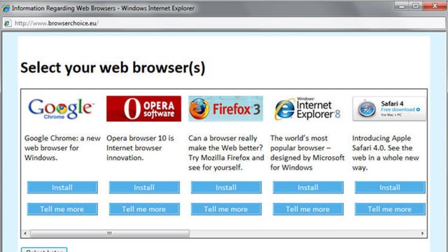 Microsoft saksøkt for nettleservalg-fiasko
