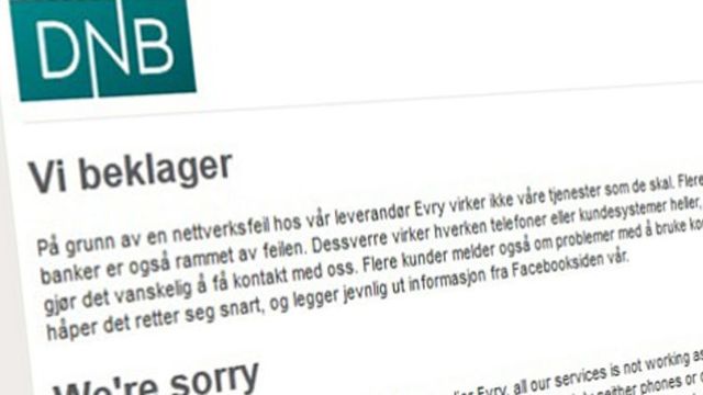Evry: – Feilen lå i Oracle-maskinvare