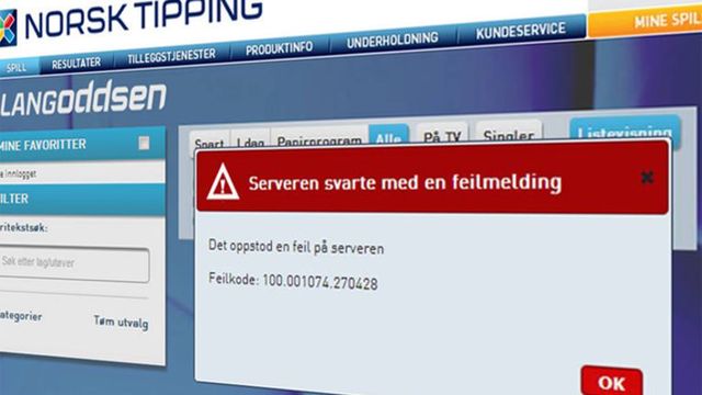 Finner ikke datafeilen