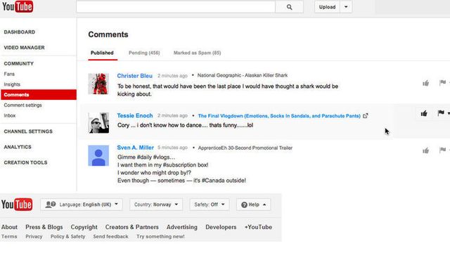 Innrømmer YouTube-tabbe
