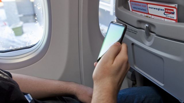 Godtar mobilsurfing på fly