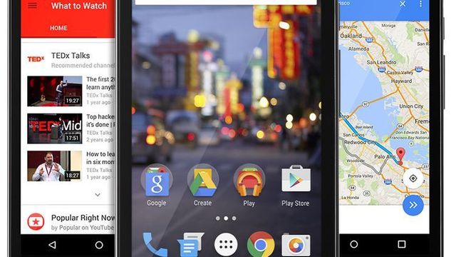 Android 5.1 dukket plutselig opp