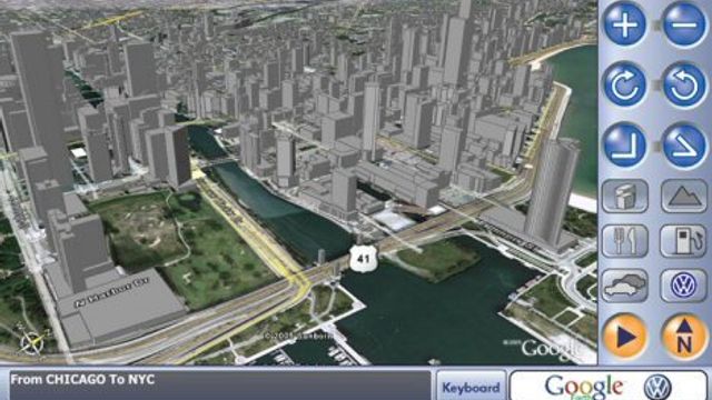Bilnavigasjon i 3D fra Google og VW