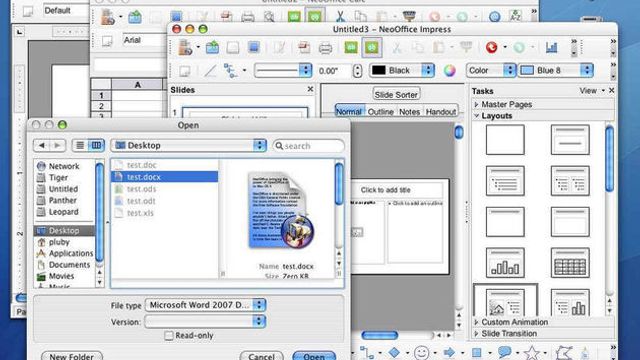 Forbedret OpenOffice-avlegger for Mac OS X