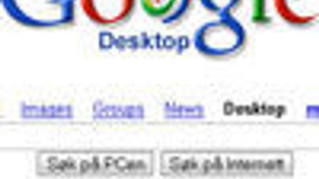 Google Desktop med forhåndsvisning av filer