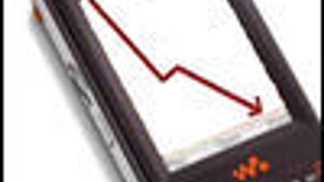 Mobiltelefonsalget faller