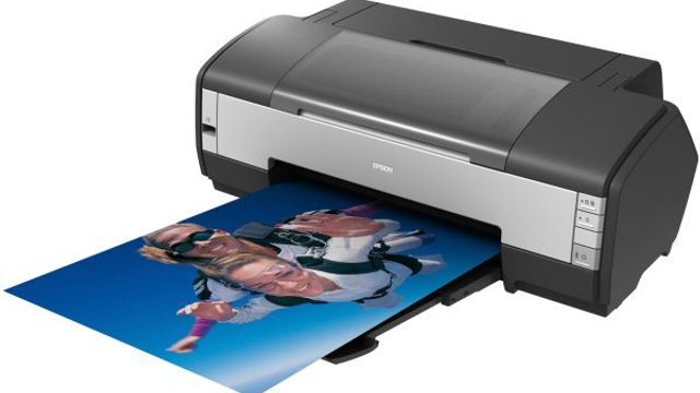 Fotoskriver i A3-format med spesialblekk