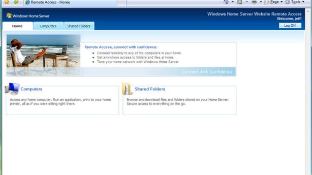 Bilder fra Windows Home Server