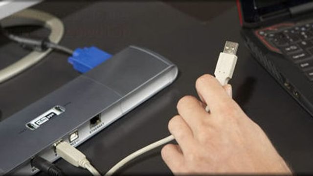 Erstatt skjermkabelen med trådløs USB