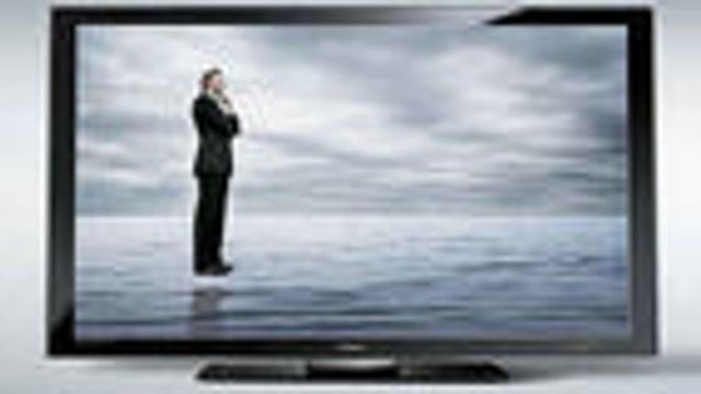 Ekstrem kontrast med diger LCD-TV